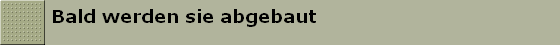 Bald werden sie abgebaut